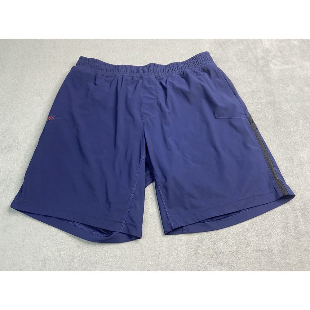 Rhone Shorts Mens Large Blue Mako 9" Lined Running Athletic Athleisure Active
